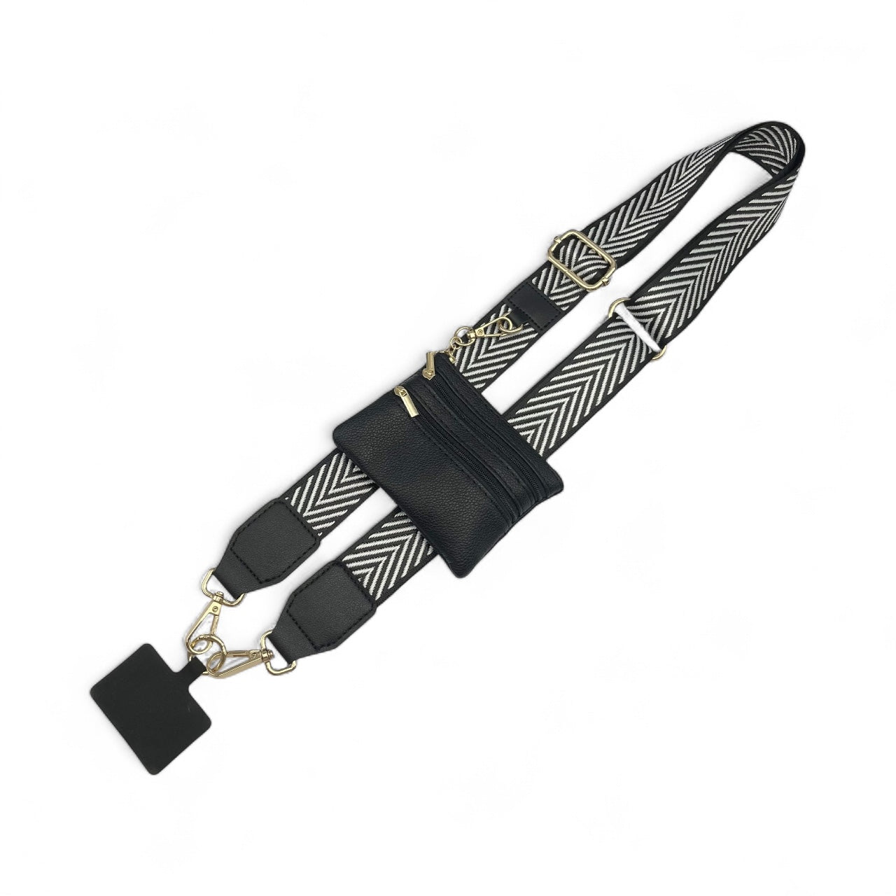 Phone Strap + monedero (convertible en corto para muñeca)