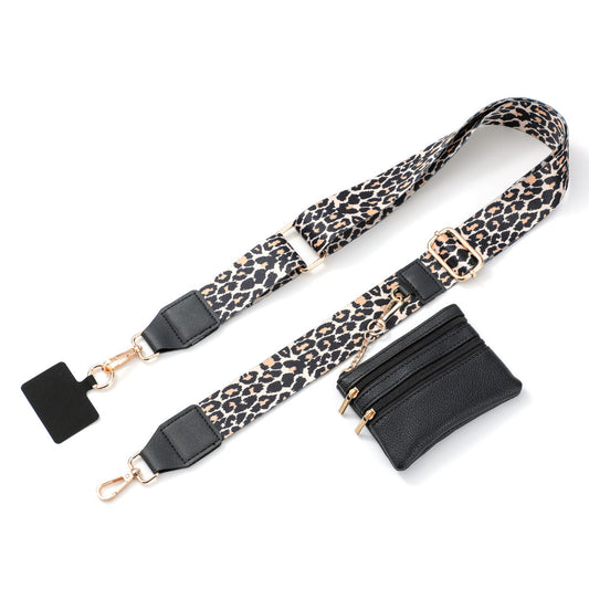 Phone Strap + monedero (convertible en corto para muñeca)